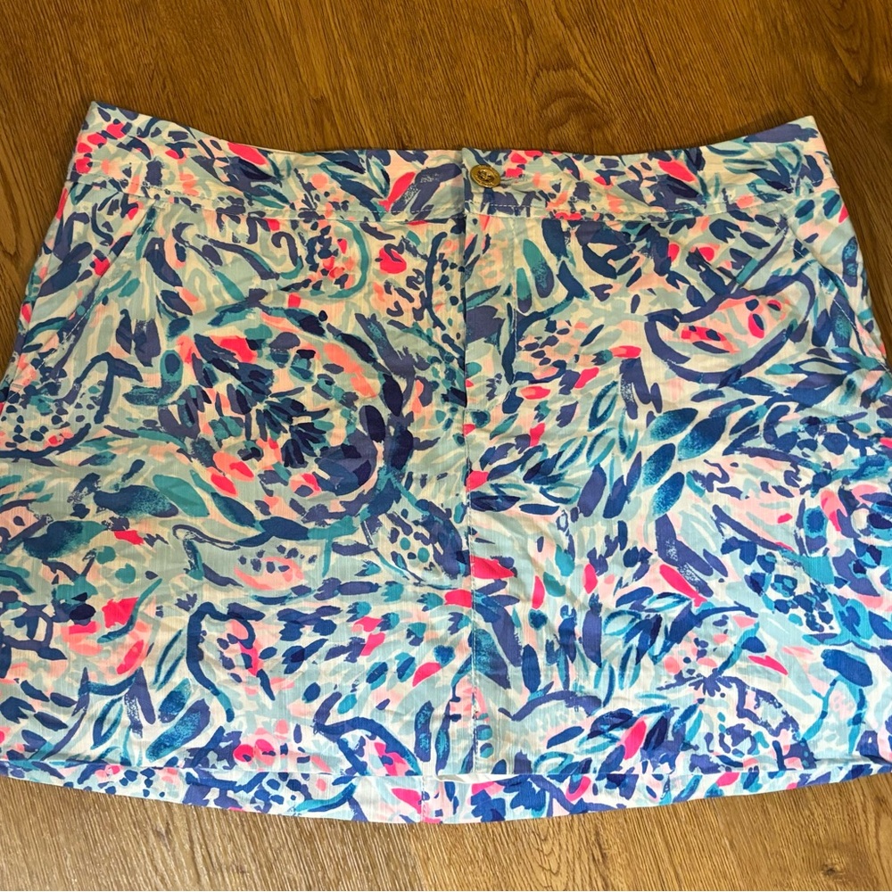 Lilly Pulitzer Breakwater Tint Party Wave Nikki Skort